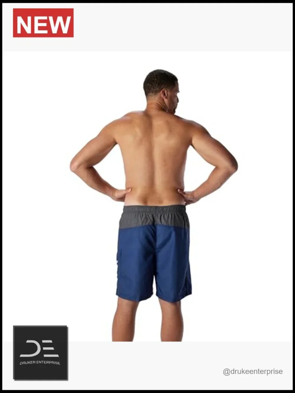 Men's Swim Trunk Knee Length UPF 50+ Quick-Dry Polyester Boardshorts
